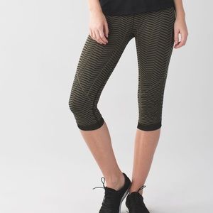 Lululemon In The Flow Crop II Heathered Green
